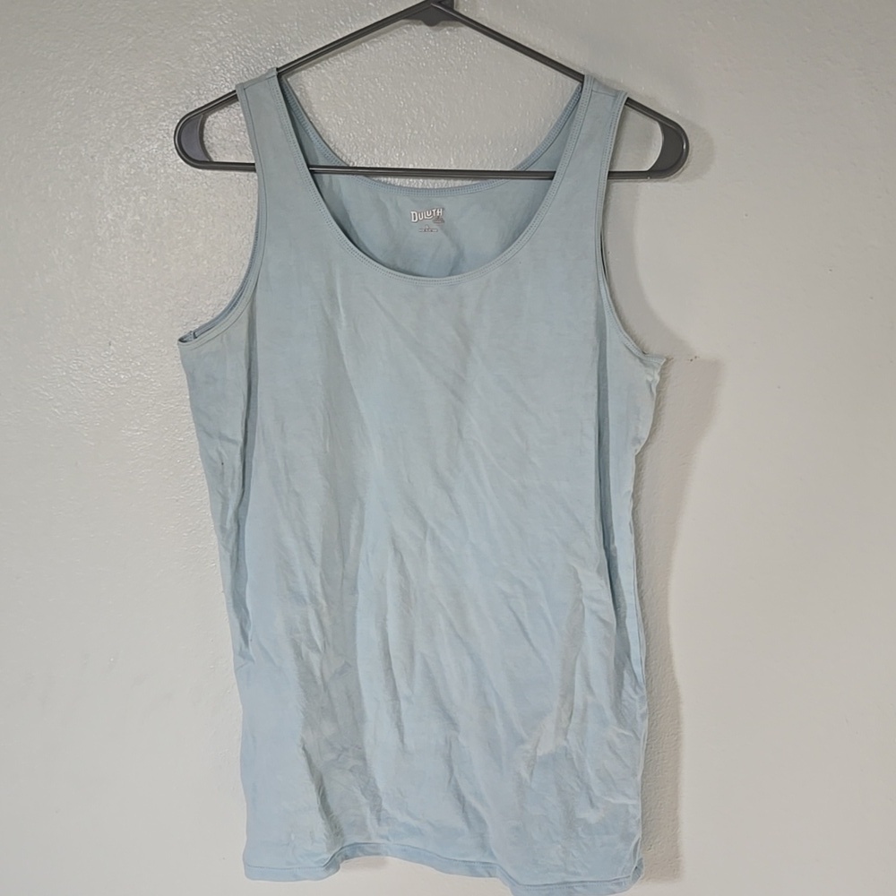 Duluth Trading Co | Light Blue Cotton Tank Size Large